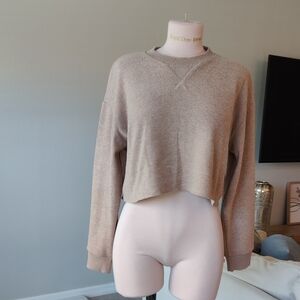 Zara Tan Crew Neck Sweater